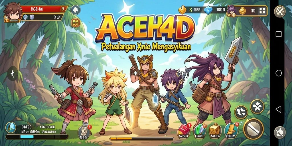 Screenshot gameplay <strong>ACEH4D</strong> menampilkan aksi karakter anime yang seru.