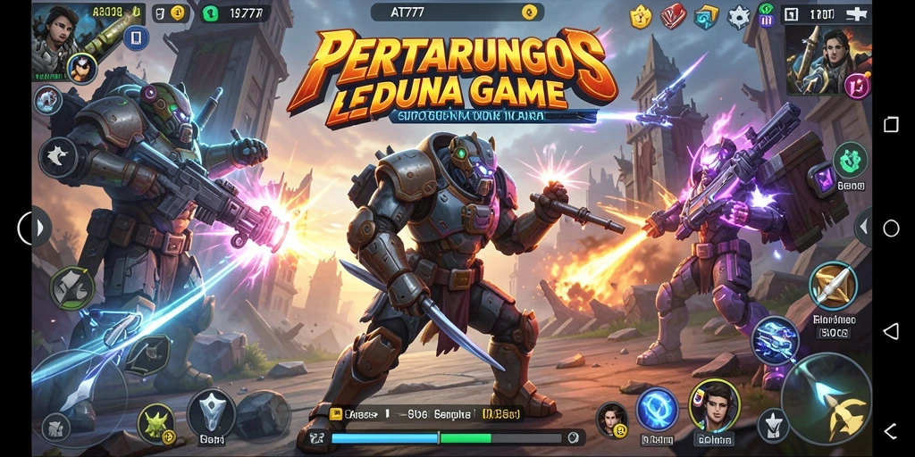 Screenshot AT777 menampilkan aksi pertarungan yang mendebarkan.