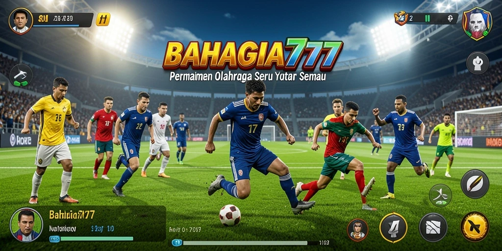 Tampilan gameplay seru BAHAGIA777 yang penuh aksi olahraga.