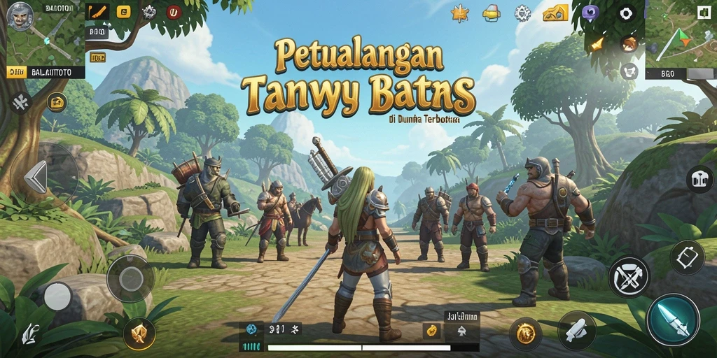 Tangkapan layar gameplay BALAITOTO yang menampilkan eksplorasi dunia terbuka yang luas.