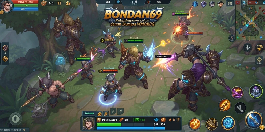 Tampilan gameplay seru di dunia BONDAN69 MMORPG.