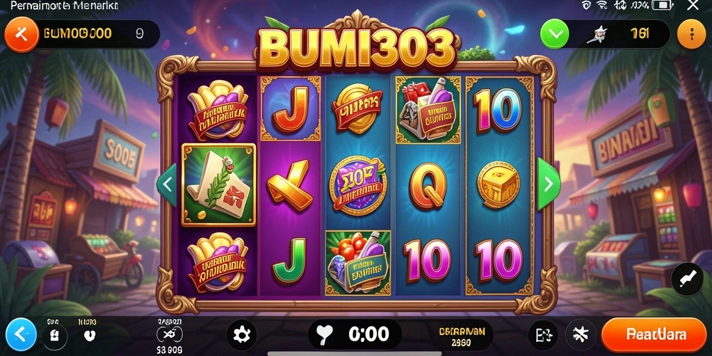 Tampilan gameplay BUMI303 yang mengasyikkan dan penuh warna.