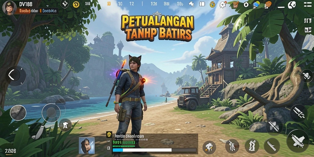 Screenshot gameplay Open World DV188 yang seru.
