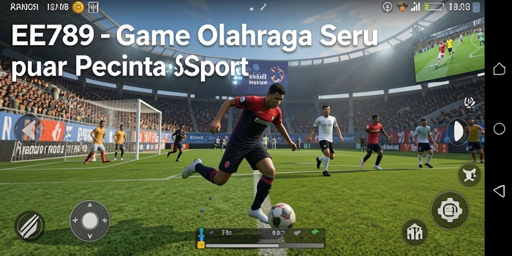 Screenshot utama EE789 menampilkan aksi olahraga yang mendebarkan.