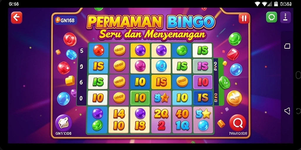 Tampilan gameplay Bingo yang seru dan menarik di GN168.