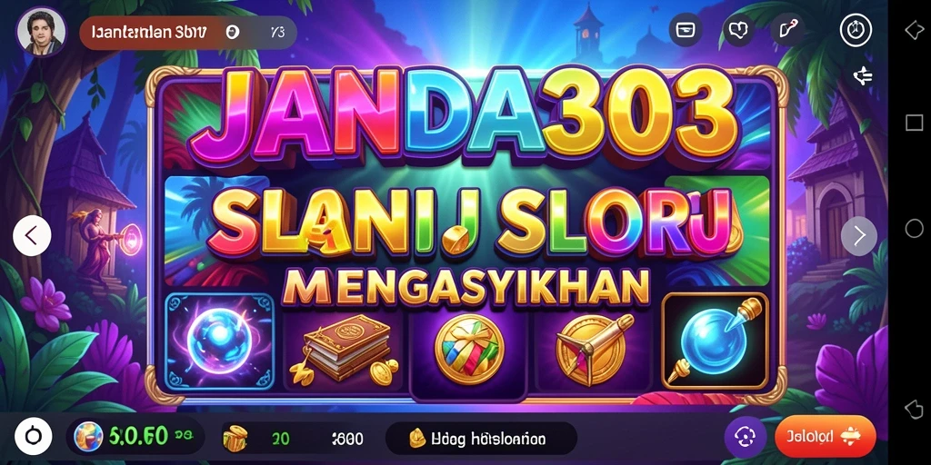 Tampilan gameplay JANDA303 yang mendebarkan dan penuh warna.