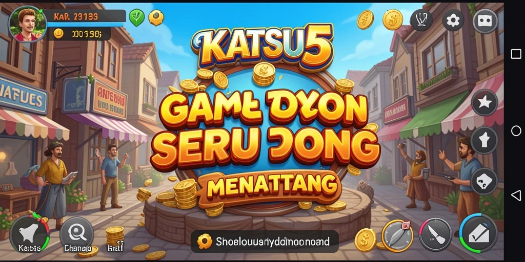 Screenshot gameplay KATSU5 menampilkan keseruan membangun bisnis Tycoon.