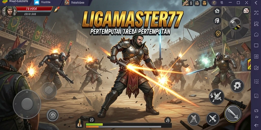 Screenshot permainan LIGAMASTER77 yang menampilkan aksi Battle Royale yang mendebarkan.