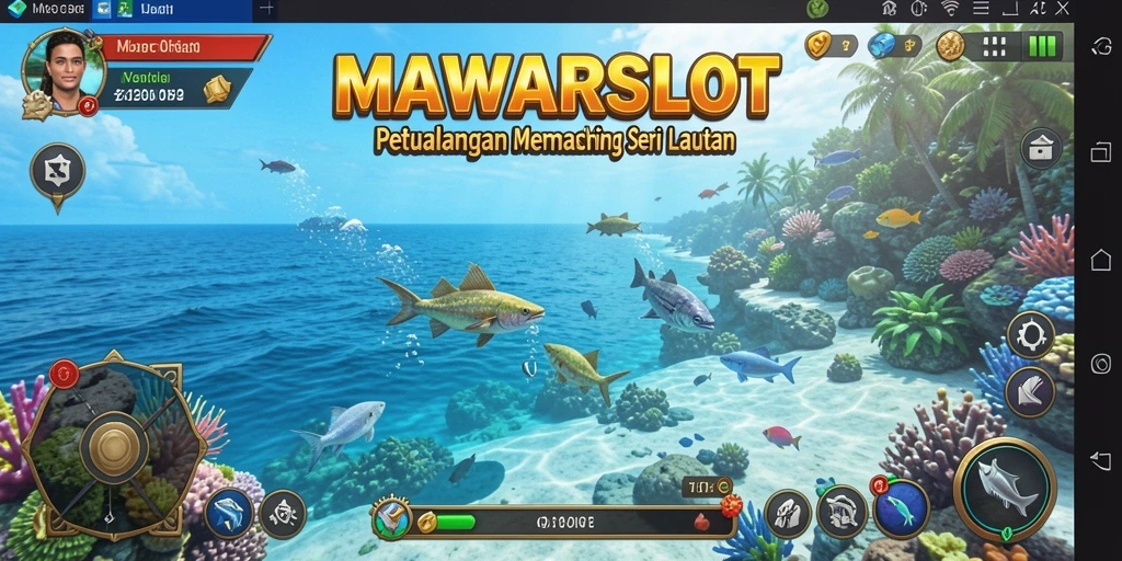 Screenshot menunjukkan momen seru menangkap ikan besar dalam MAWARSLOT.