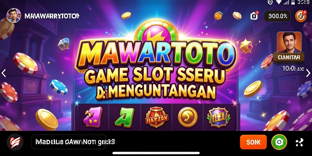 Tampilan gameplay menarik dari MAWARTOTO yang penuh warna.