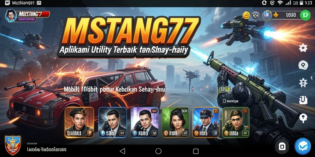 Tampilan antarmuka user-friendly MUSTANG77 untuk pengelolaan aktivitas.