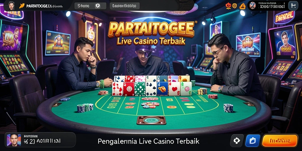 Gameplay Live Casino yang mendebarkan dan interaktif.