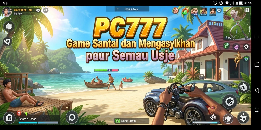 Tampilan gameplay PC777 yang ceria dan mengasyikkan.