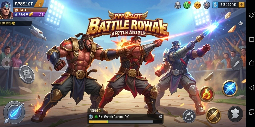 Tampilan gameplay seru di PP8SLOT Battle Royale.