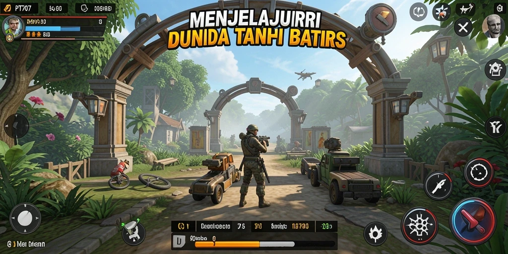 Tampilan grafis yang memukau dalam gameplay Open World PT707.