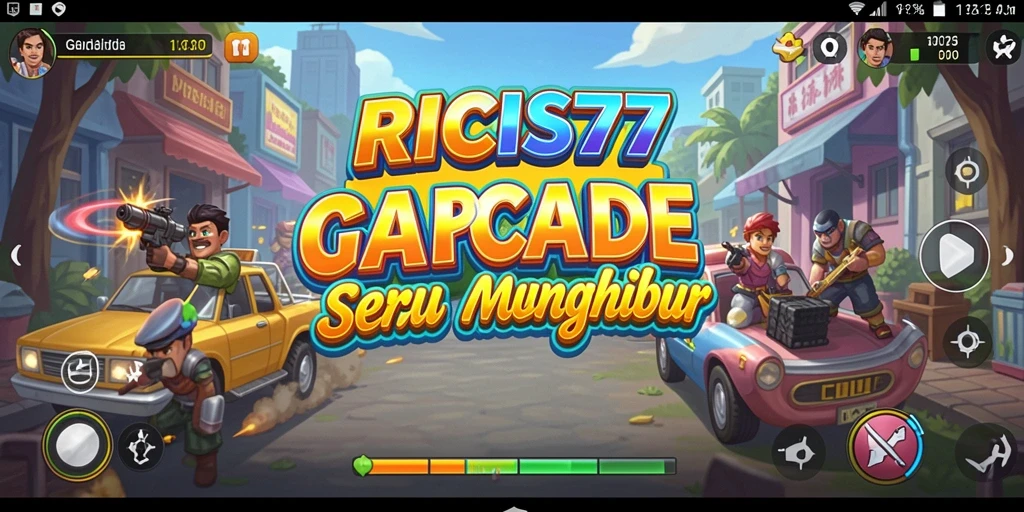 Screenshot RICIS77 yang menampilkan gameplay Arcade yang menarik.