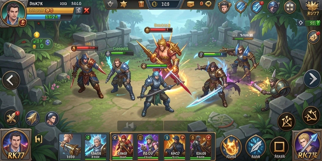 Tampilan gameplay SLG yang menegangkan dan strategis.