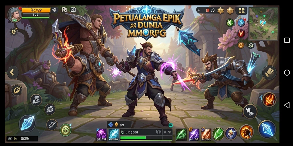Tampilan gameplay RR789 yang menakjubkan dalam dunia MMORPG.