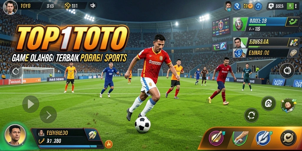 Screenshot gameplay TOP1TOTO yang menampilkan serunya pertandingan olahraga.