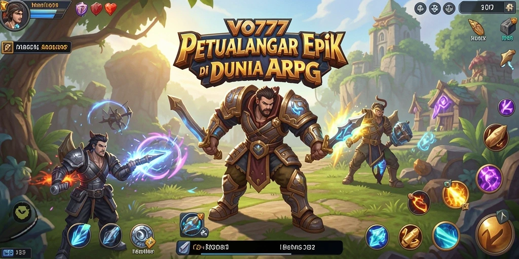 Tampilan gameplay seru VO777 dalam aksi pertempuran ARPG.