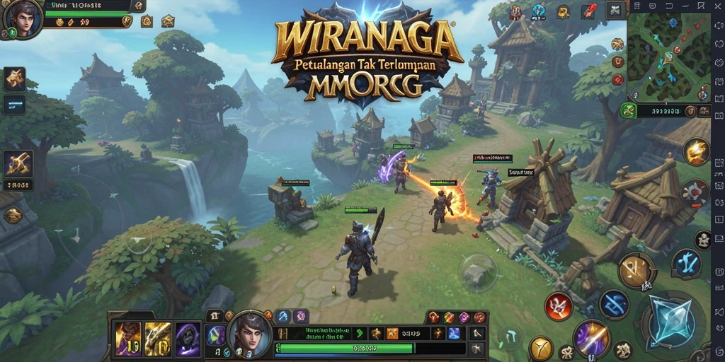 Screenshot gameplay <strong>WIRANAGA</strong> yang menunjukkan aksi petualangan seru.