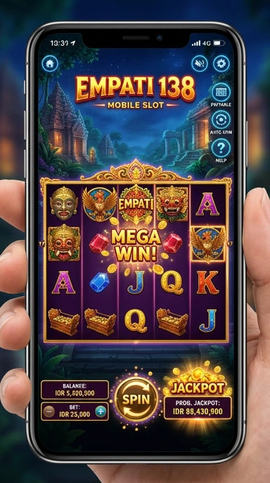 Tampilan antarmuka pengguna empati138 yang sederhana dan intuitif.